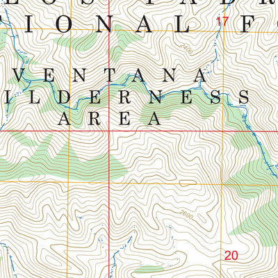 Zigzag Creek, CA FSTopo Preview 2