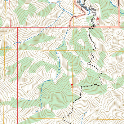 Zigzag Creek, CA FSTopo Preview 3