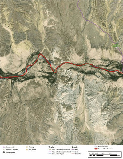 Big Bend National Park Recreation Map Sub Unit 14 Preview 1