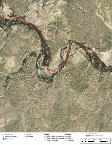 Big Bend National Park Recreation Map Sub Unit 13 Preview 1