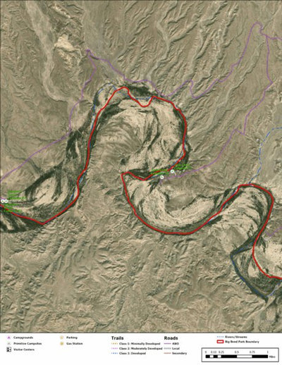 Big Bend National Park Recreation Map Sub Unit 19 Preview 1