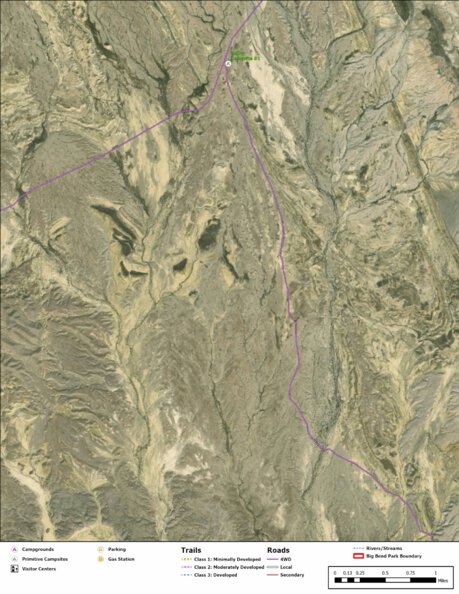 Big Bend National Park Recreation Map Sub Unit 21 Preview 1