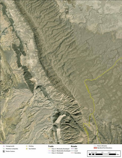 Big Bend National Park Recreation Map Sub Unit 22 Preview 1
