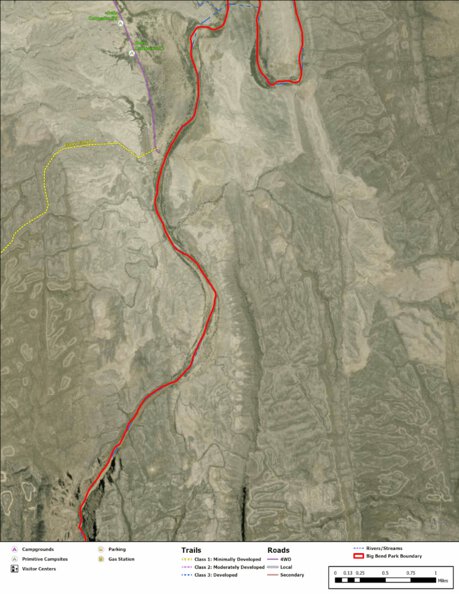 Big Bend National Park Recreation Map Sub Unit 23 Preview 1