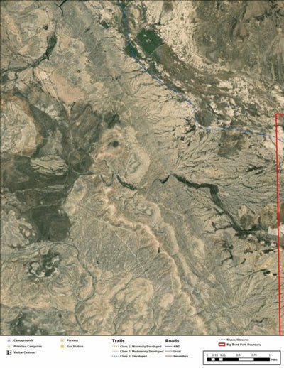 Big Bend National Park Recreation Map Sub Unit 7 Preview 1