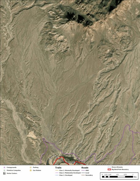 Big Bend National Park Recreation Map Sub Unit 27 Preview 1