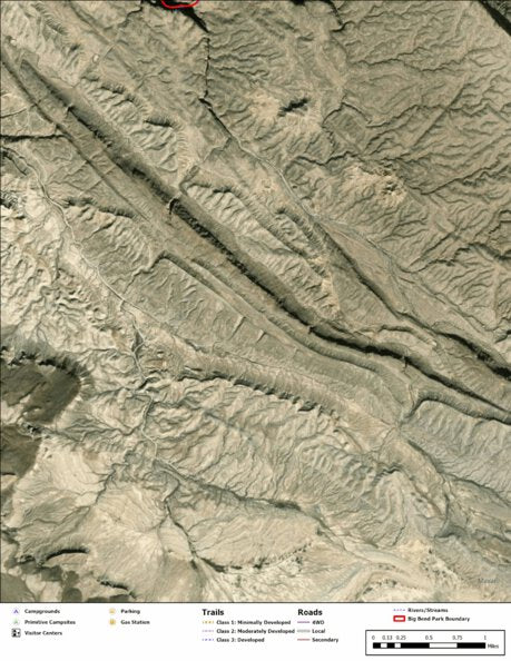 Big Bend National Park Recreation Map Sub Unit 32 Preview 1
