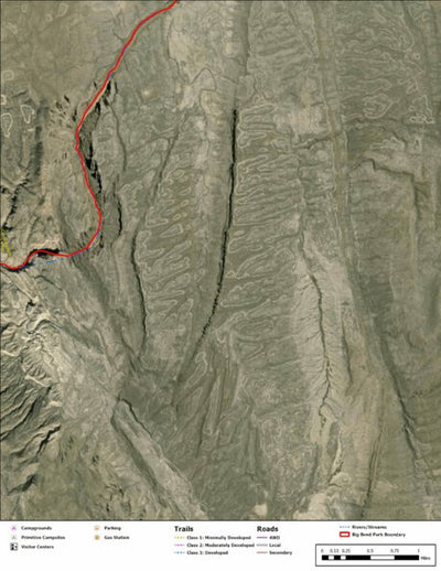 Big Bend National Park Recreation Map Sub Unit 17 Preview 1