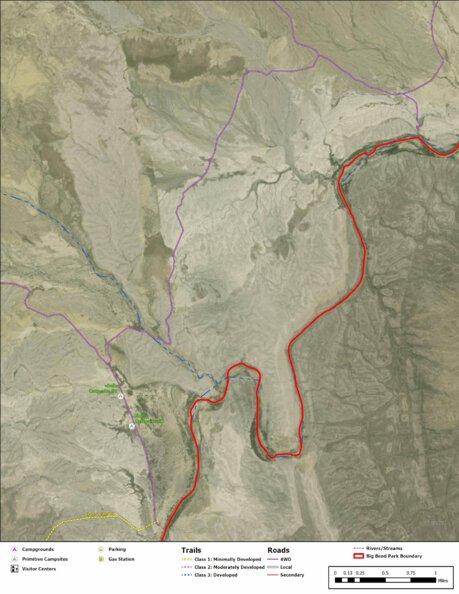 Big Bend National Park Recreation Map Sub Unit 31 Preview 1