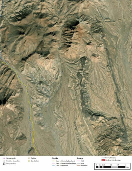 Big Bend National Park Recreation Map Sub Unit 40 Preview 1