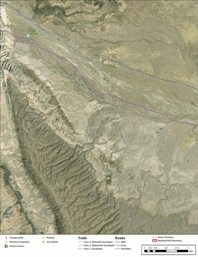 Big Bend National Park Recreation Map Sub Unit 30 Preview 1