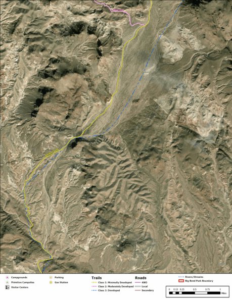 Big Bend National Park Recreation Map Sub Unit 35 Preview 1