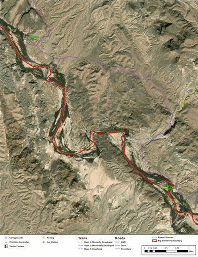 Big Bend National Park Recreation Map Sub Unit 25 Preview 1