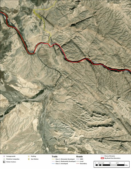 Big Bend National Park Recreation Map Sub Unit 43 Preview 1