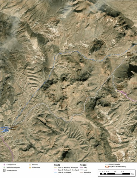Big Bend National Park Recreation Map Sub Unit 47 Preview 1