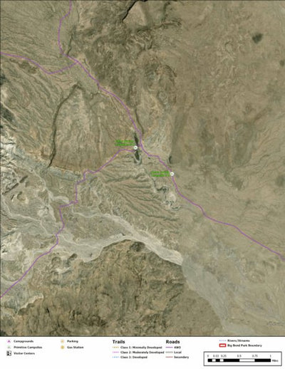 Big Bend National Park Recreation Map Sub Unit 54 Preview 1
