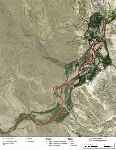 Big Bend National Park Recreation Map Sub Unit 45 Preview 1