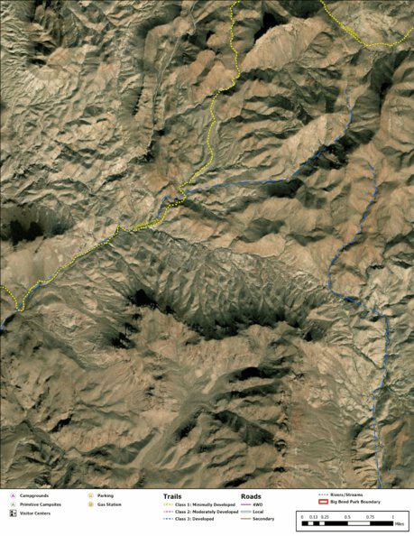 Big Bend National Park Recreation Map Sub Unit 55 Preview 1
