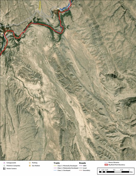 Big Bend National Park Recreation Map Sub Unit 58 Preview 1