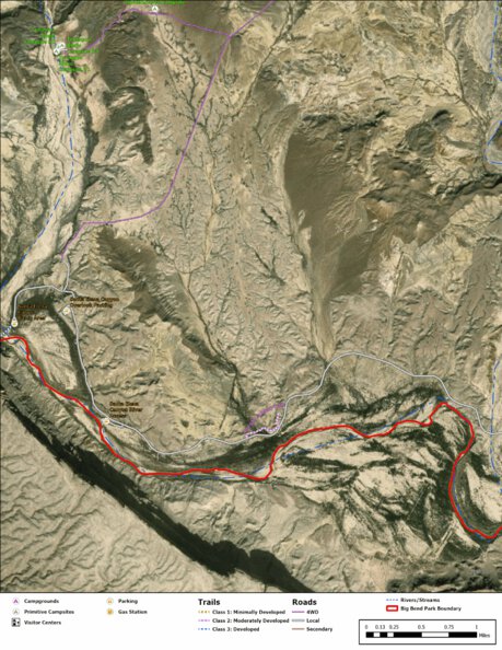 Big Bend National Park Recreation Map Sub Unit 51 Preview 1