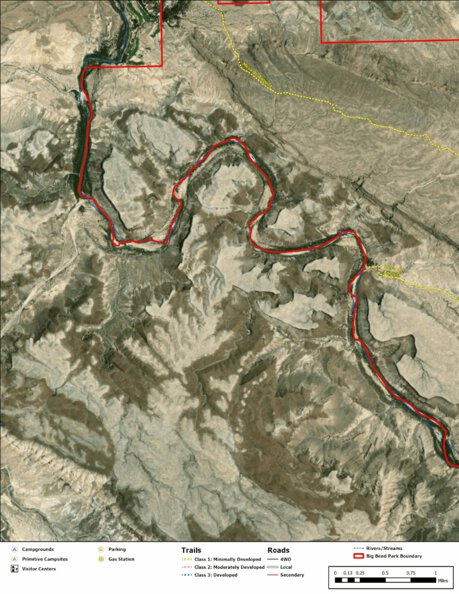 Big Bend National Park Recreation Map Sub Unit 62 Preview 1