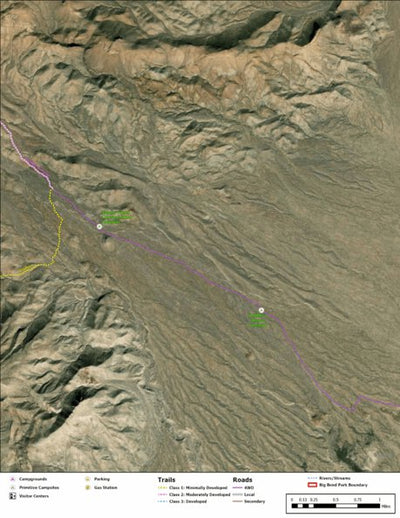 Big Bend National Park Recreation Map Sub Unit 66 Preview 1