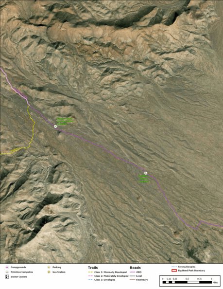 Big Bend National Park Recreation Map Sub Unit 66 Preview 1