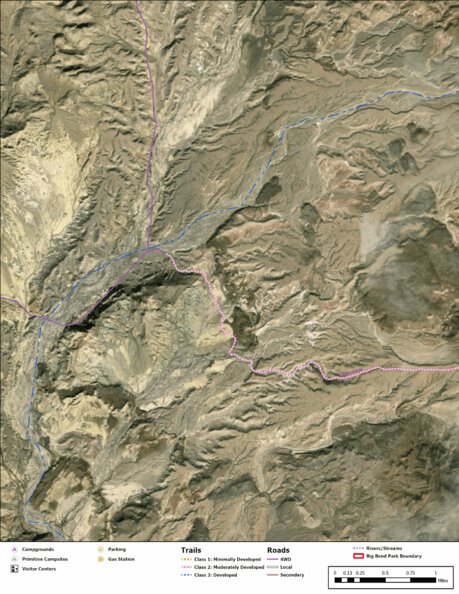 Big Bend National Park Recreation Map Sub Unit 68 Preview 1