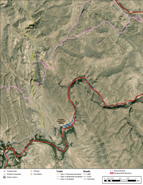 Big Bend National Park Recreation Map Sub Unit 72 Preview 1