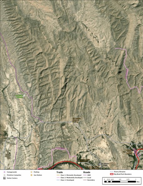 Big Bend National Park Recreation Map Sub Unit 70 Preview 1