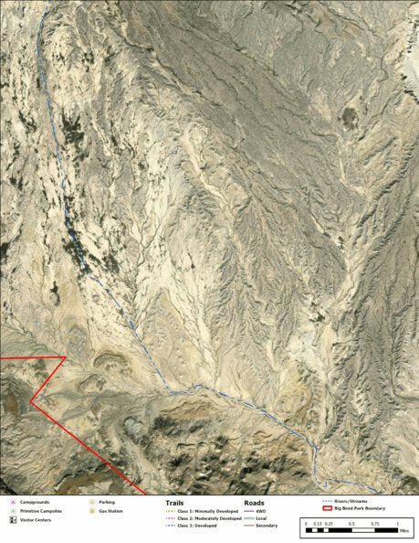 Big Bend National Park Recreation Map Sub Unit 76 Preview 1