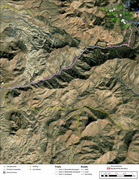 Big Bend National Park Recreation Map Sub Unit 67 Preview 1