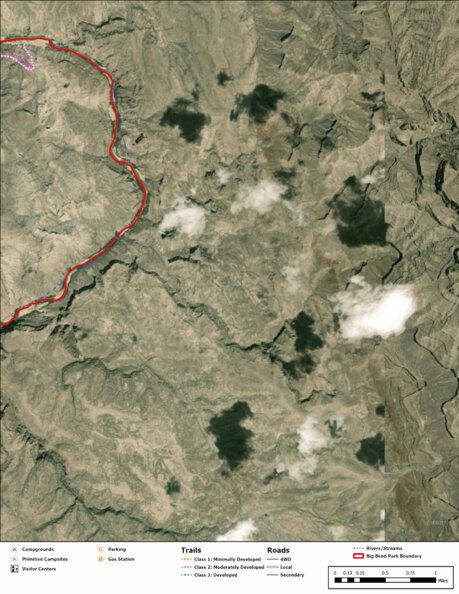 Big Bend National Park Recreation Map Sub Unit 75 Preview 1