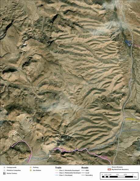 Big Bend National Park Recreation Map Sub Unit 80 Preview 1