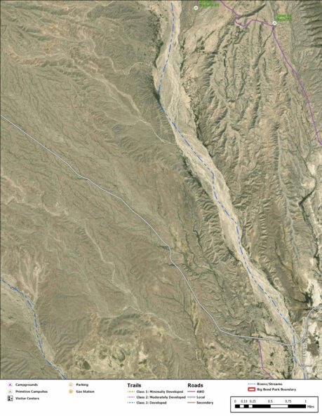 Big Bend National Park Recreation Map Sub Unit 77 Preview 1