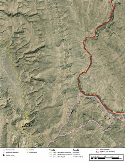 Big Bend National Park Recreation Map Sub Unit 88 Preview 1