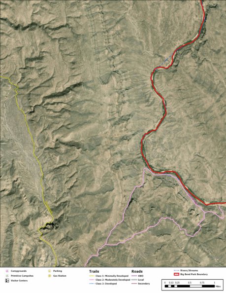 Big Bend National Park Recreation Map Sub Unit 88 Preview 1
