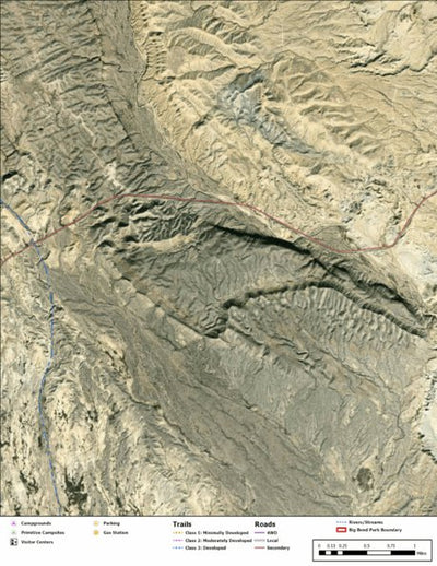 Big Bend National Park Recreation Map Sub Unit 89 Preview 1