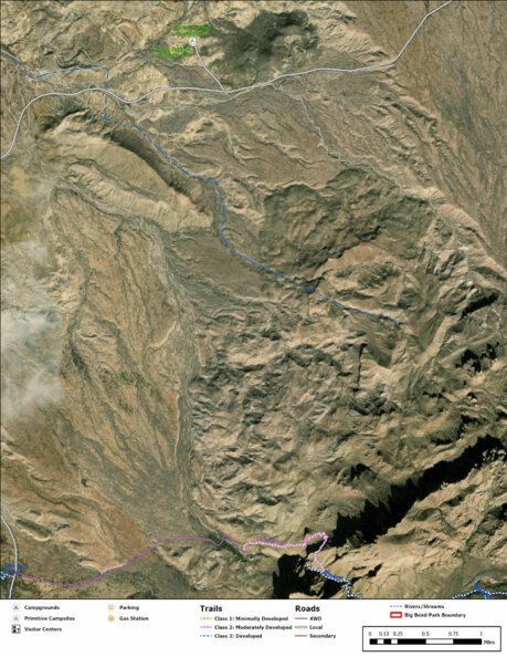 Big Bend National Park Recreation Map Sub Unit 97 Preview 1