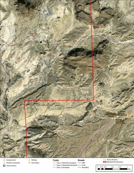 Big Bend National Park Recreation Map Sub Unit 94 Preview 1