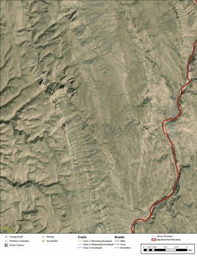 Big Bend National Park Recreation Map Sub Unit 100 Preview 1