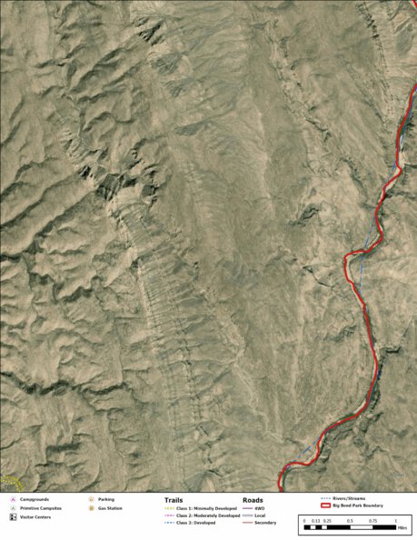 Big Bend National Park Recreation Map Sub Unit 100 Preview 1