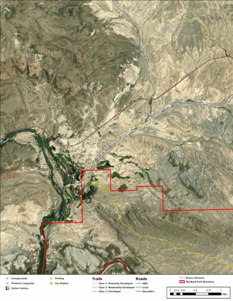 Big Bend National Park Recreation Map Sub Unit 83 Preview 1