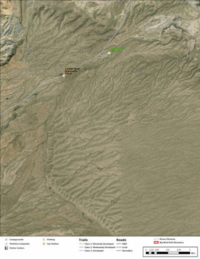 Big Bend National Park Recreation Map Sub Unit 108 Preview 1