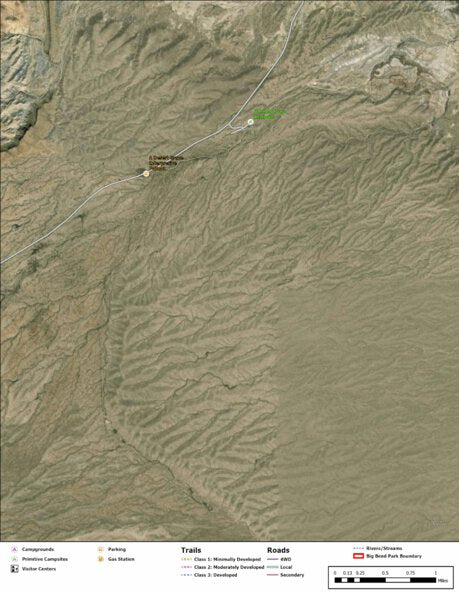 Big Bend National Park Recreation Map Sub Unit 108 Preview 1