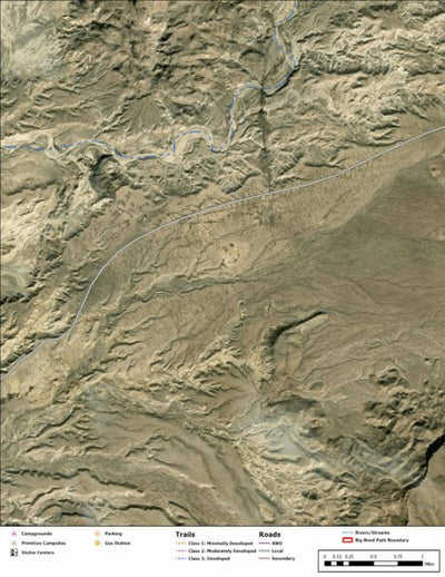Big Bend National Park Recreation Map Sub Unit 103 Preview 1