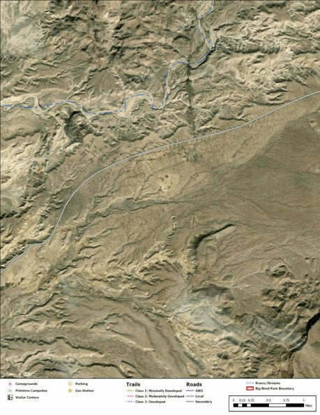 Big Bend National Park Recreation Map Sub Unit 103 Preview 1