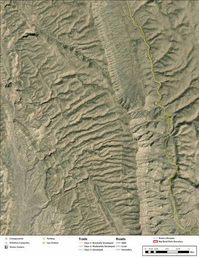 Big Bend National Park Recreation Map Sub Unit 110 Preview 1
