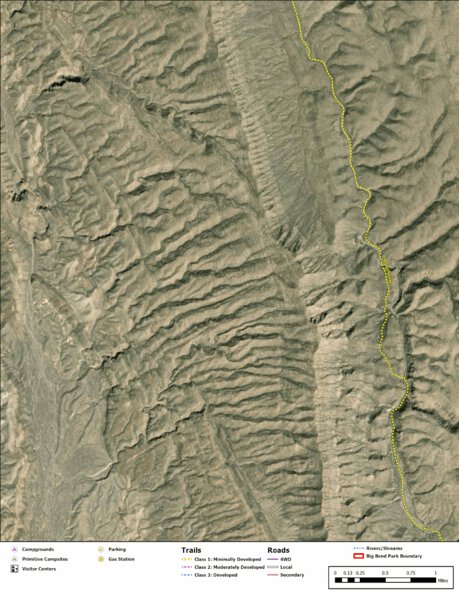 Big Bend National Park Recreation Map Sub Unit 110 Preview 1