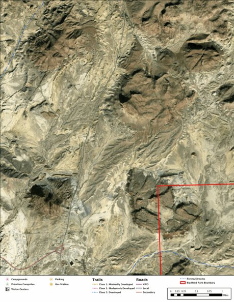 Big Bend National Park Recreation Map Sub Unit 107 Preview 1